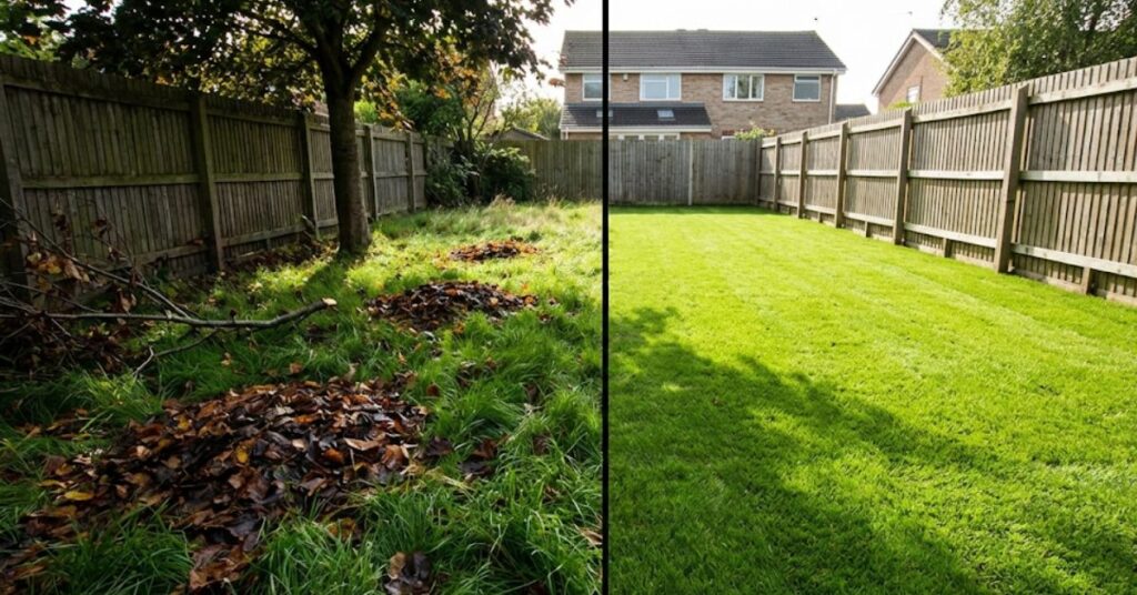 Don’t Let the Bloodsuckers Win: The Truth About Clearing Ticks Naturally in 2026 3 Comparison of a tick-friendly messy yard versus a tick-resistant clean yard.