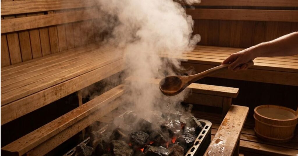 Is Your Backyard Missing a Soul? Why a 2026 Home Sauna is the Only Investment That Makes Sense 2 A luxury outdoor cedar sauna in a winter backyard landscape.