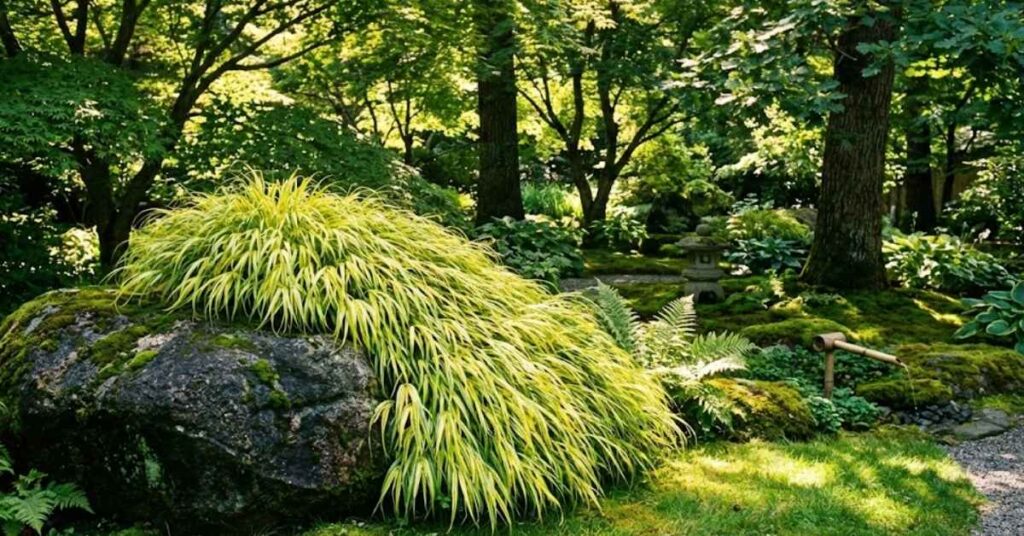 Stop Killing Your Weekends: 5 Low-Maintenance Luxe Plants for Busy Homeowners 11 Japanese Forest Grass The Zen Waterfall