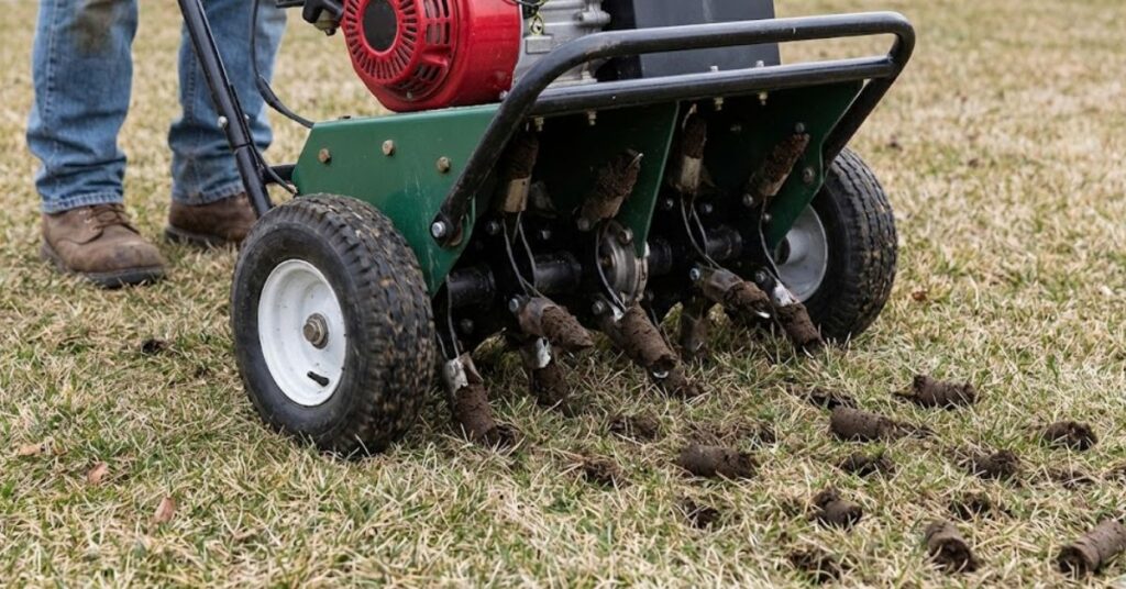 Laziness or Science? The Grumpy Truth About No-Mow May Preparation 3 A honeybee pollinating white clover in a diverse residential lawn.
