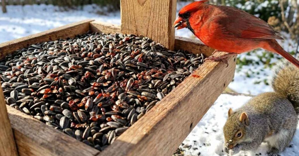 Using Capsaicin Treated Seed to Deter Squirrels